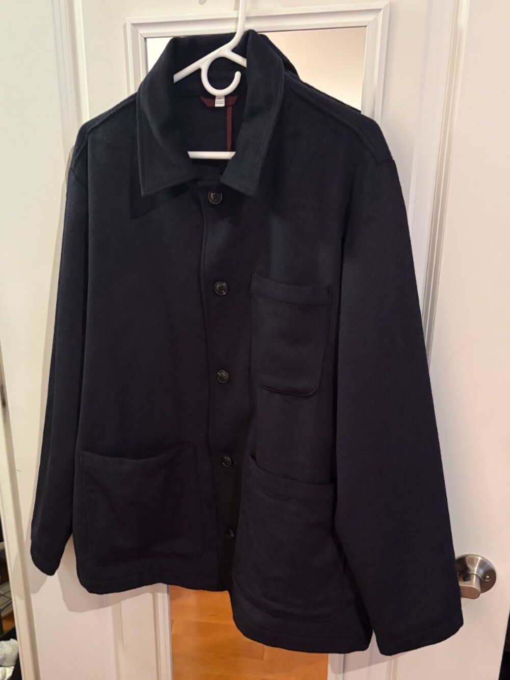 Bonobos Wool Cashmere Chore Coat - Navy Blue - Size XL - Picture 4 of 11